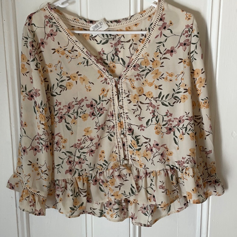 Beautiful floral Sienna Sky blouse